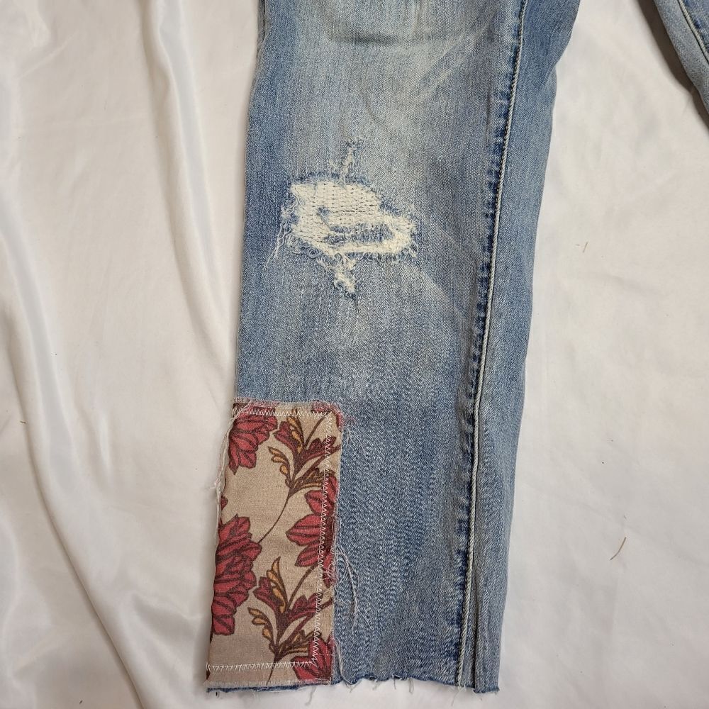 Tru Luxe Patchwork Vintage Floral Patch Straight … - image 5